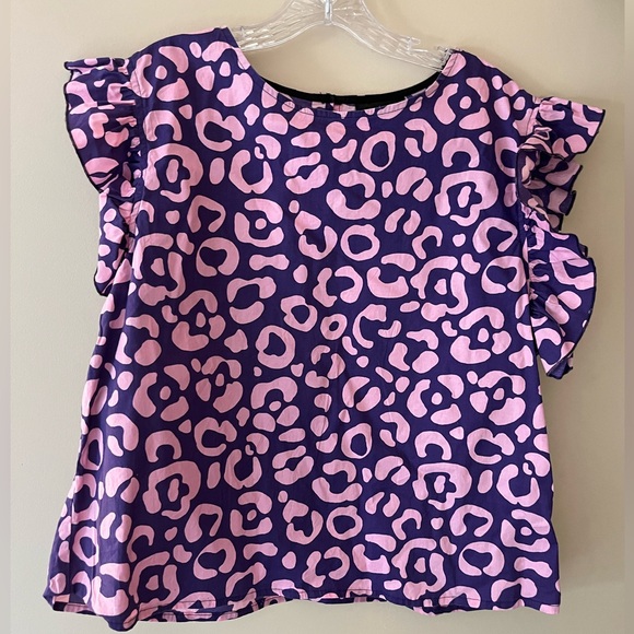 Nooworks Ruffle Top 3X in Cheetah Spot - Picture 1 of 3